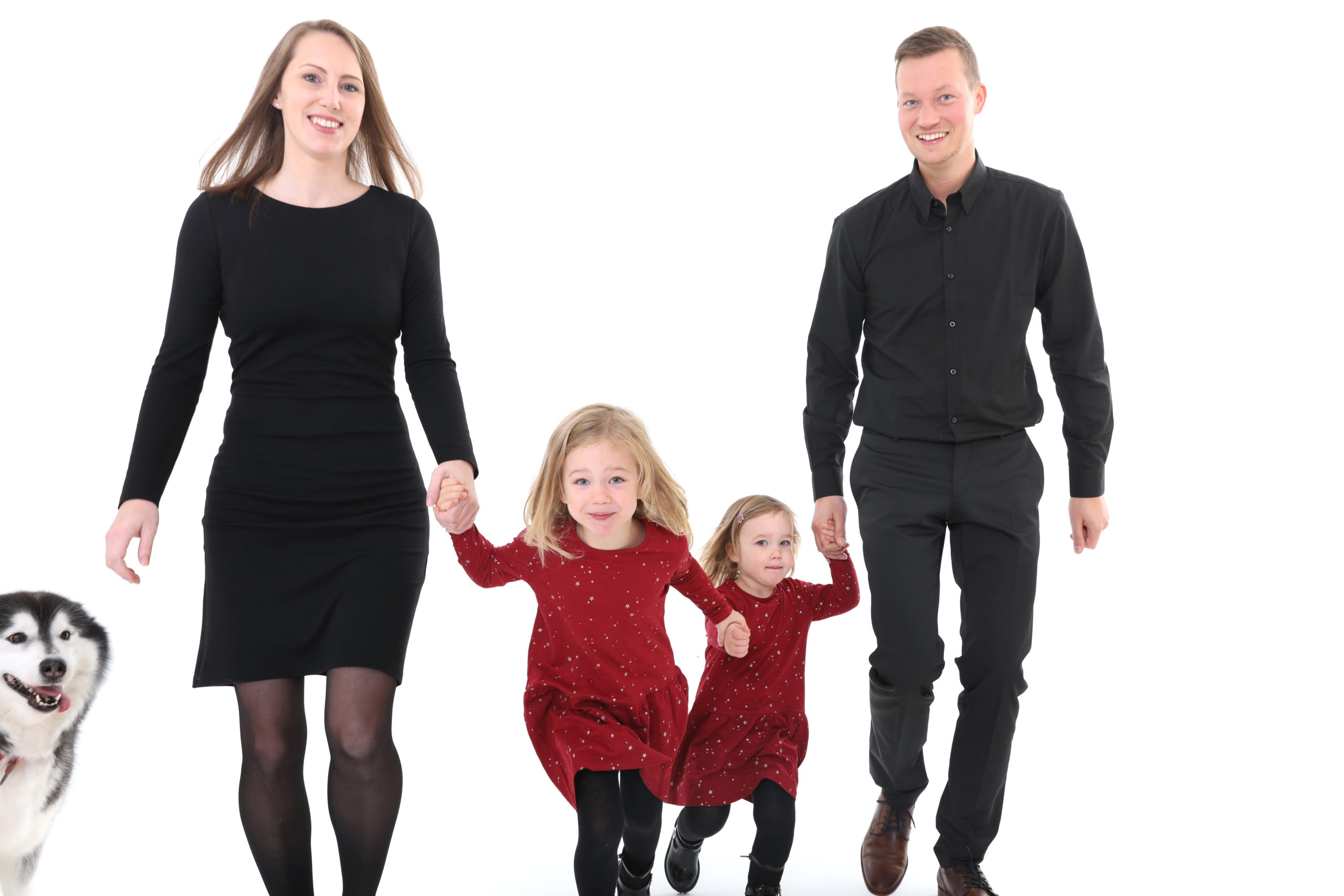 Winter-Wunder: Familienfotoshooting für die vierköpfige Familie in Wien